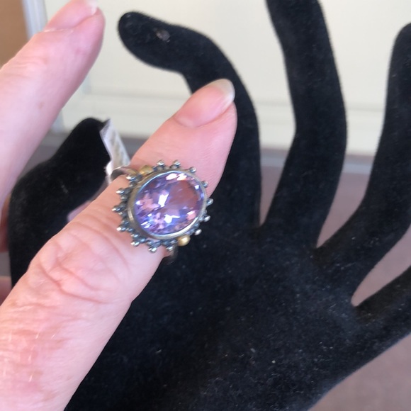 NWT Stunning Amethyst & 925 Sterling Silver Ring 💍 Size 8 - Picture 12 of 17